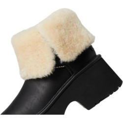 UGG Esmee Leather Boot Fourrure Twinface Douce Chaude